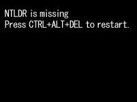 NTLDR is missing