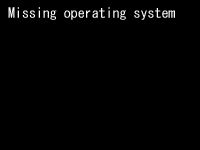 Missing operating system