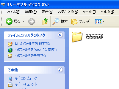 「Autorun.inf」フォルダ