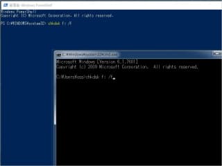Windows PowerShellとcmd.exeの入力例