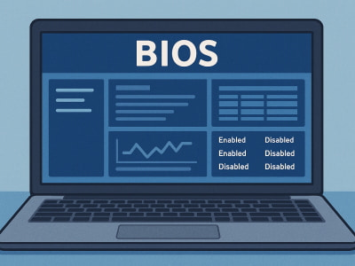 PCのBIOSのイラスト