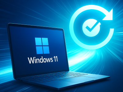 Windows11で迅速なマシンの回復を行っているイメージ画像