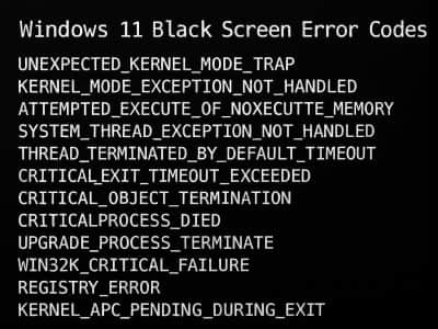 Windows11エラーコードをイメージした画像